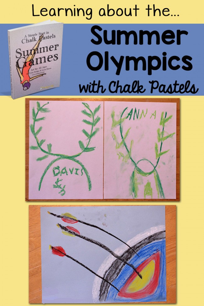 Learning about the Summer Olympics Chalk Pastels