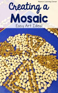 How to Create a Mosaic - Easy Homeschool Art Idea! - Mamas Learning Corner How to Create a Mosaic - Easy Homeschool Art Idea!