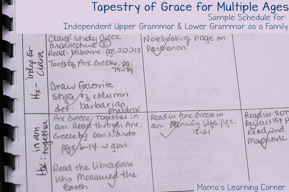 Planning Tapestry of Grace Each Week When You Homeschool Multiple Ages ...