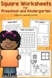 Square Worksheets for Preschool and Kindergarten - Mamas Learning Corner