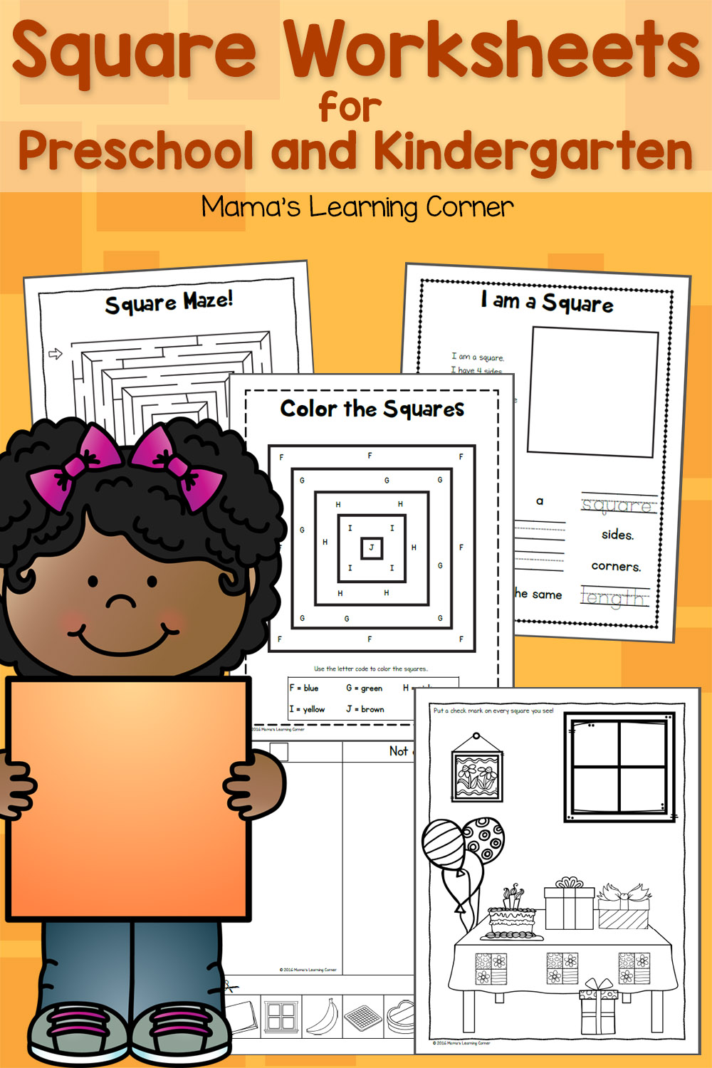 Square Worksheets for Preschool and Kindergarten - Mamas ...