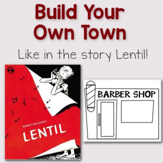Lentil: Build Your Own Town Printables