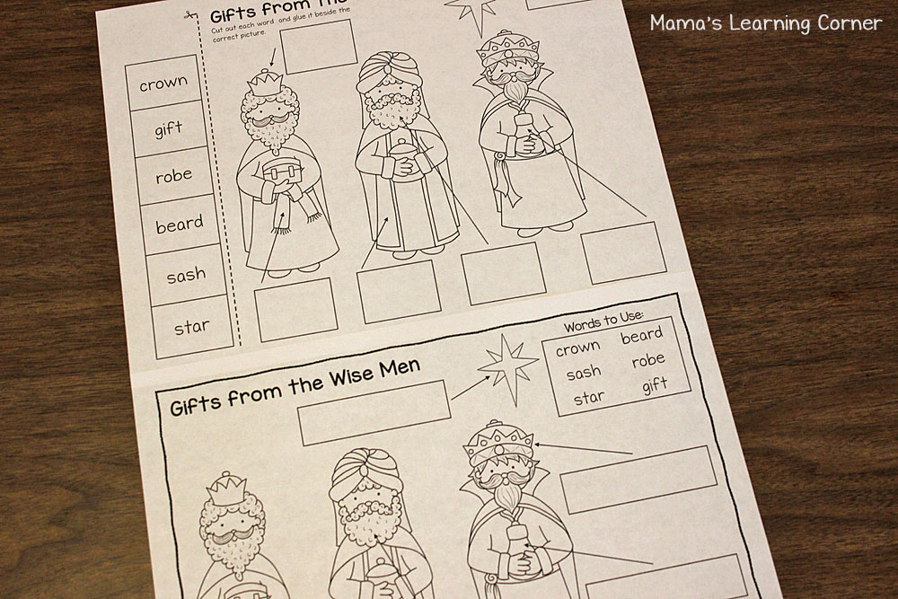 Nativity Label the Picture Worksheets