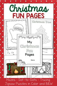 Christmas Fun Pages Packet - Mamas Learning Corner Christmas Fun Pages Packet