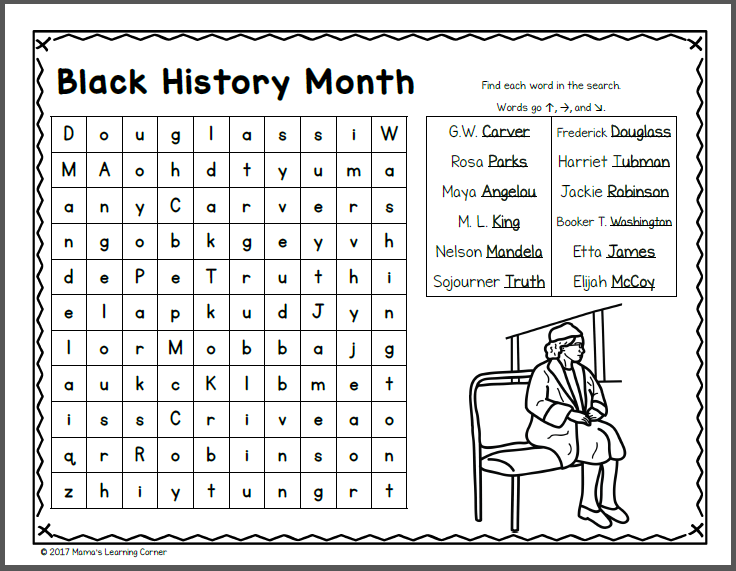 February Word Search Packet