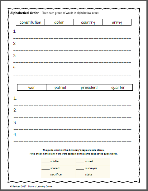 george washington worksheets mamas learning corner