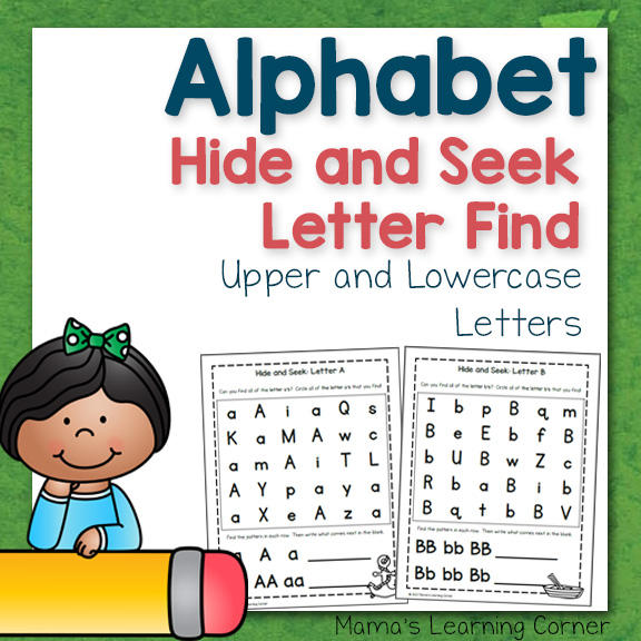 Alphabet Hide and Seek Letter Find