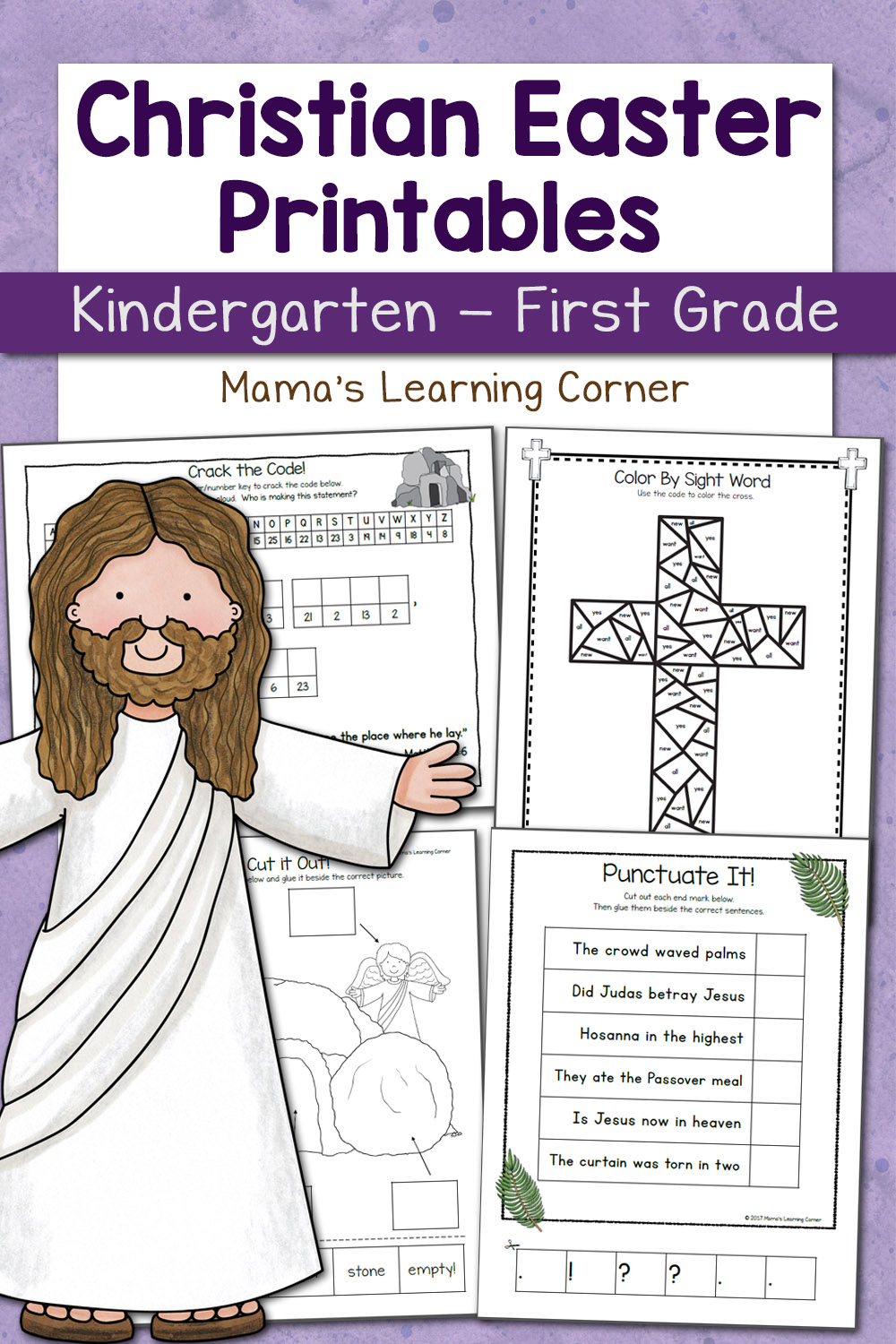 christian easter worksheets for kindergarten and first grade mamas