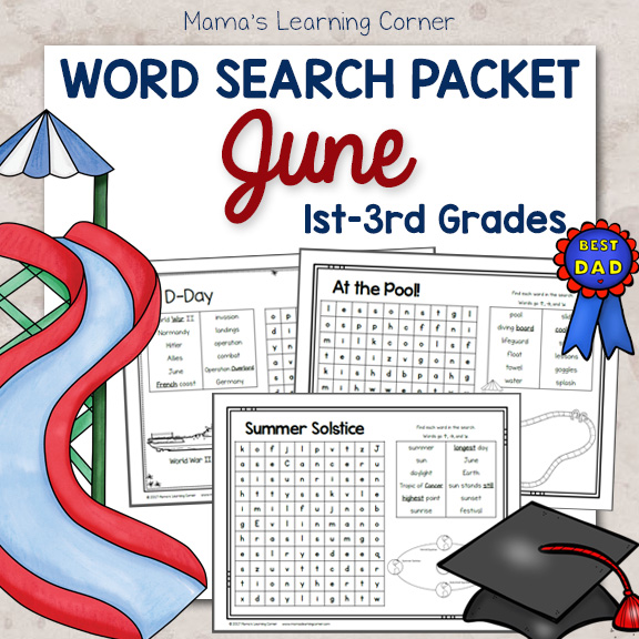 June Word Search Packet