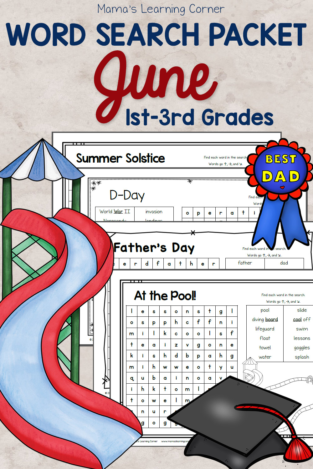 June Word Search Packet - Mamas Learning Corner