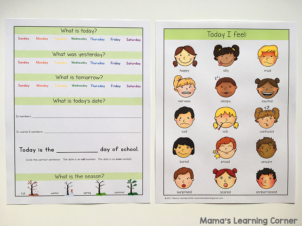 Kindergarten Calendar Notebook : Kindergarten first grade calendar notebook mamas Kindergarten Calendar Notebook : Kindergarten first grade calendar notebook mamas