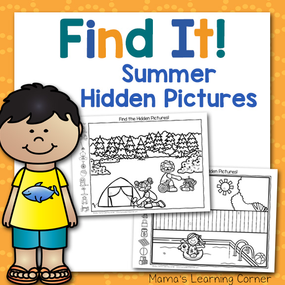 Summer Hidden Pictures Mamas Learning Corner