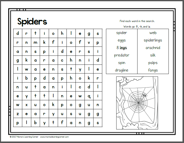 October Word Search Packet Mamas Learning Corner