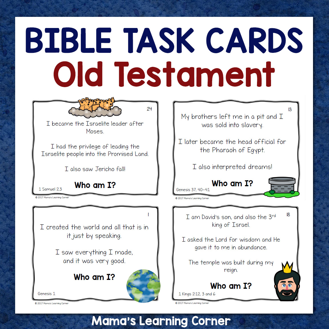 Bible Task Cards Old Testament