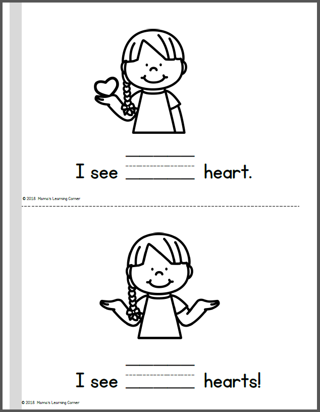 I Can Count Hearts Interactive Counting Booklet