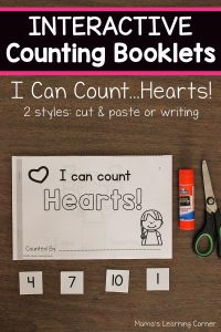 I Can Count Hearts Interactive Counting Booklets