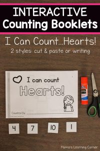 I Can Count Hearts Interactive Counting Booklets - Mamas Learning Corner I Can Count Hearts Interactive Counting Booklets