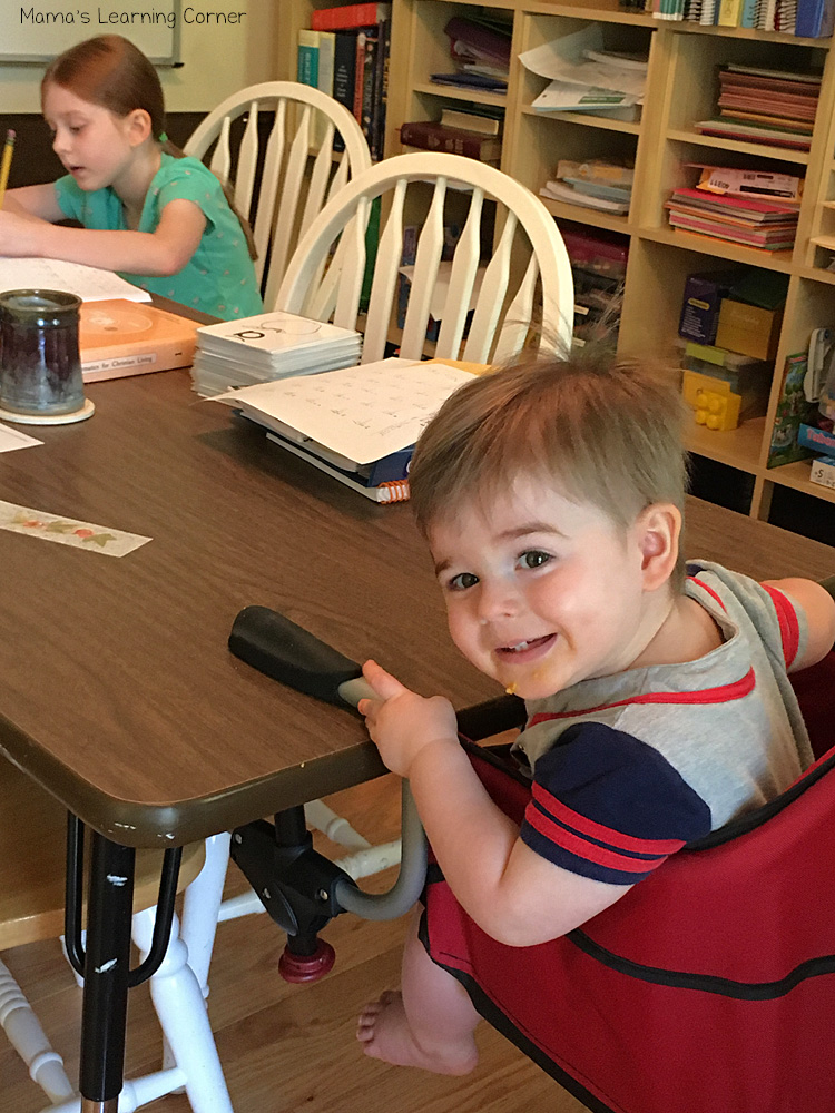 Harrison and Anna at School Table - Mamas Learning Corner Harrison and Anna at School Table