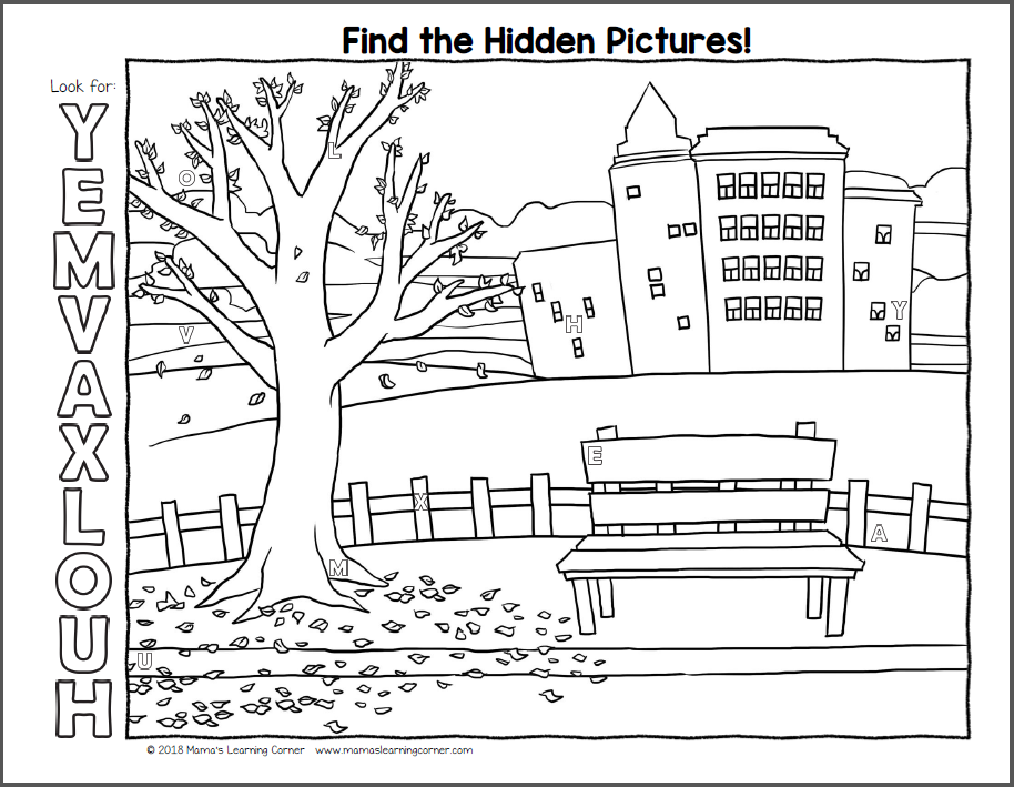 Fall Hidden Pictures