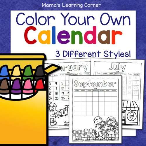Color Your Own Calendar 2024 Printable 2024 CALENDAR PRINTABLE