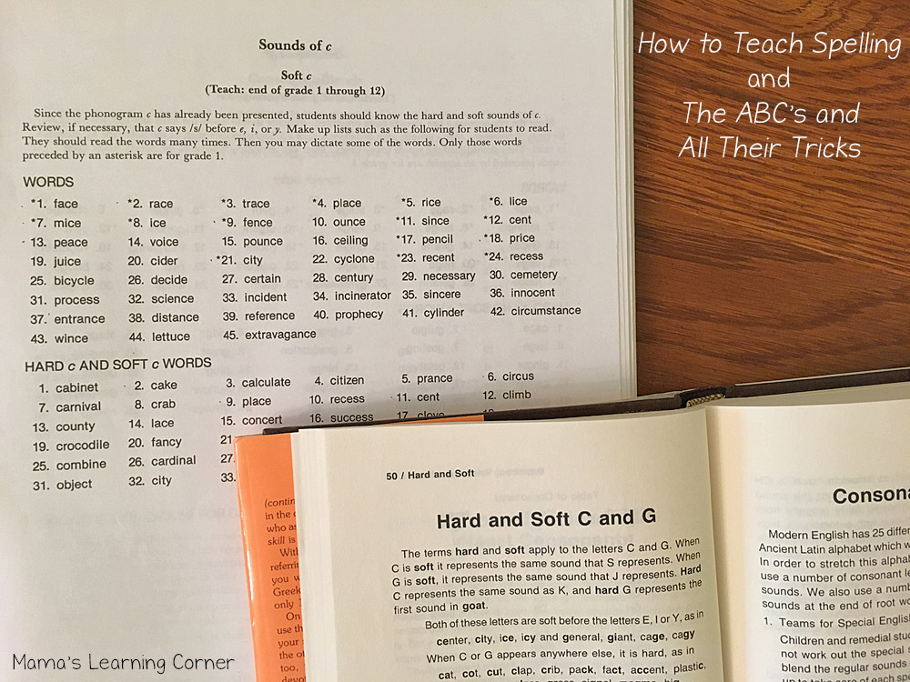 How to Teach Spelling and The ABCs and All Their Tricks