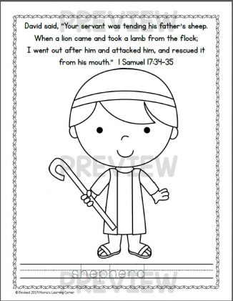 david and goliath coloring pages  mamas learning corner