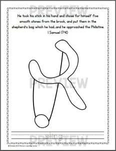david and goliath coloring pages  mamas learning corner