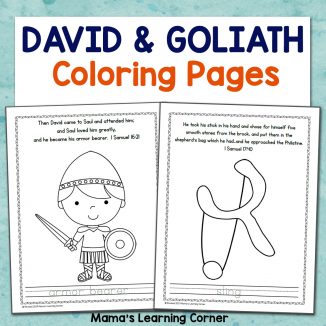David and Goliath Coloring Pages