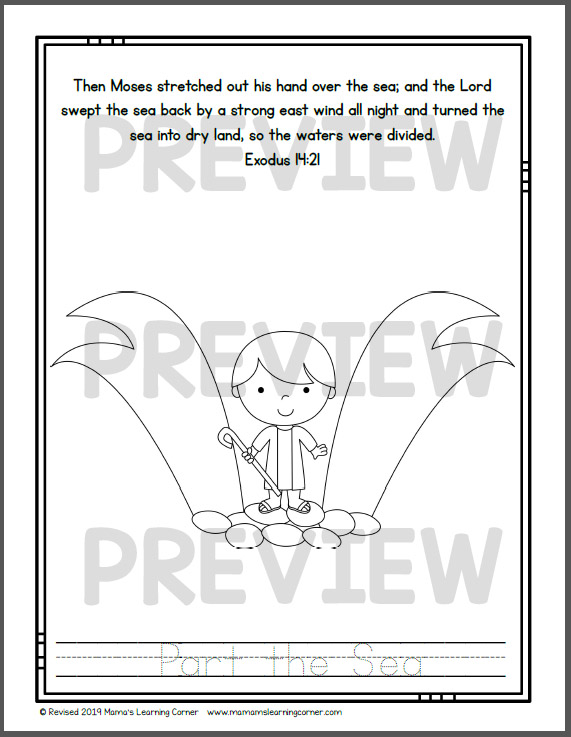 Moses Coloring Pages - Mamas Learning Corner Moses Coloring Pages