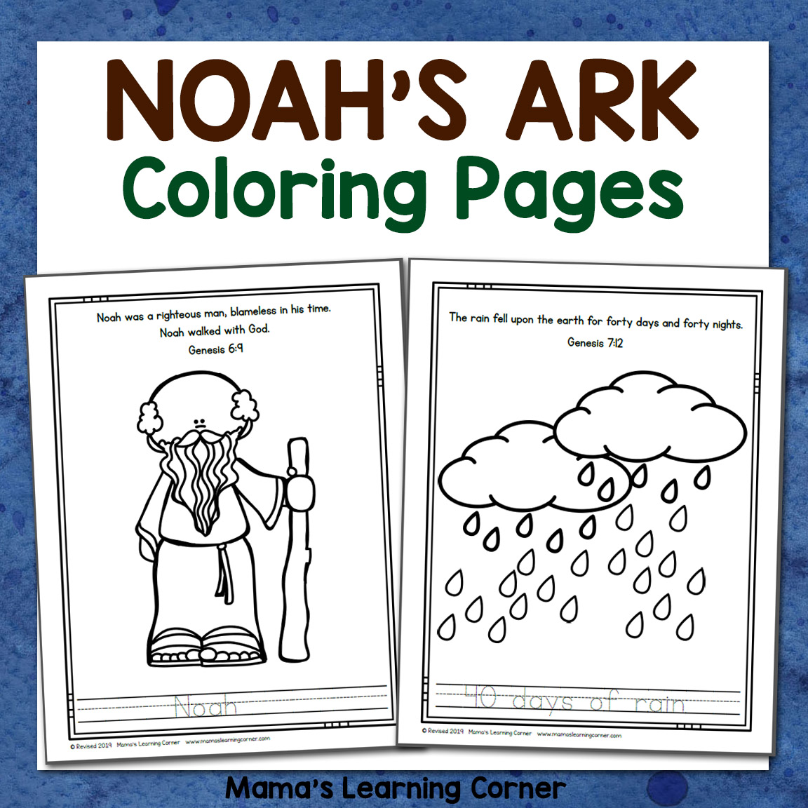 Noah's Ark Coloring Pages - Mamas Learning Corner