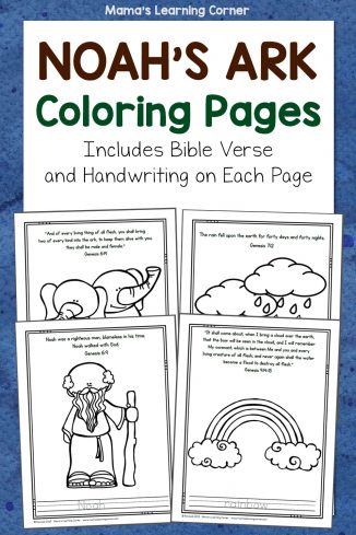 Noah's Ark Coloring Pages - Mamas Learning Corner