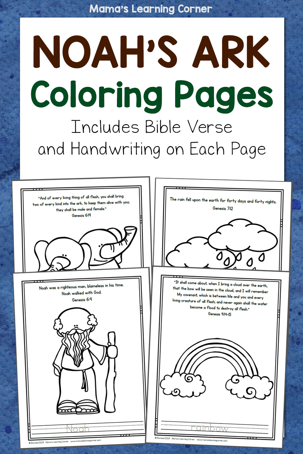 Noahs Ark Coloring Pages Bible