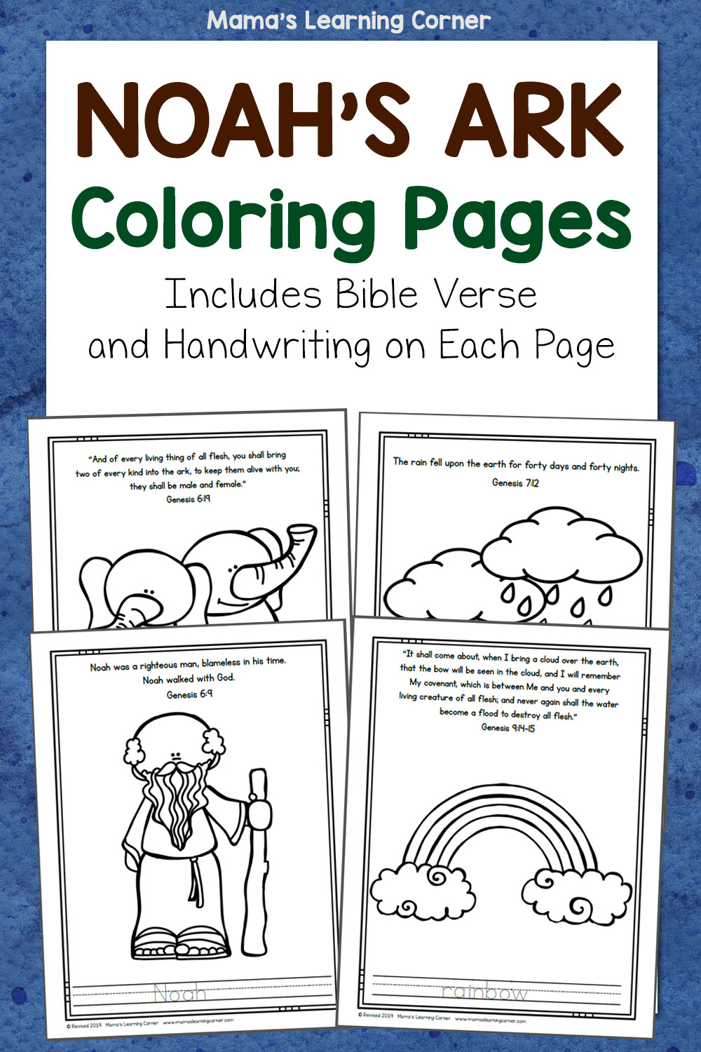 Noah s Ark Coloring Pages Mamas Learning Corner