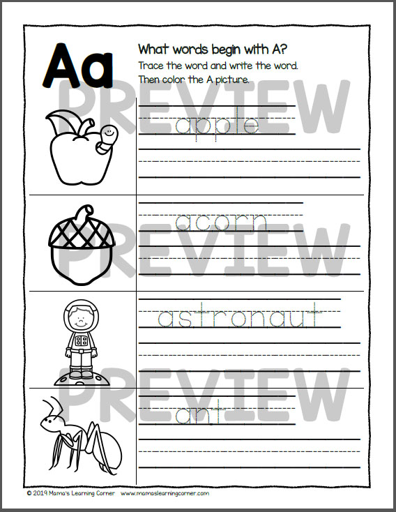 Alphabet Writing Practice Pages
