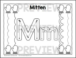 winter tracing worksheets for preschool mamas learning corner
