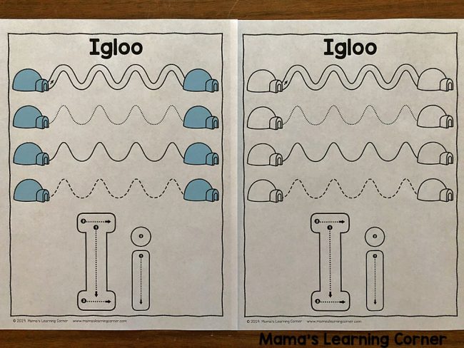 winter tracing worksheets for preschool mamas learning corner