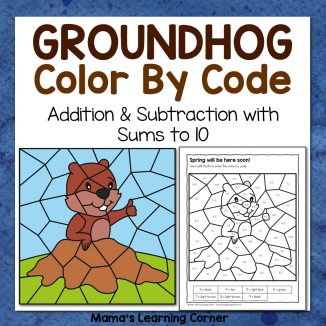 Groundhog Color By Code