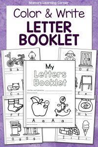 Color and Write Letter Booklet