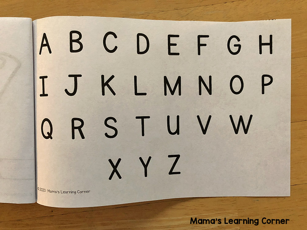 Color and Write Letter Booklet Alphabet