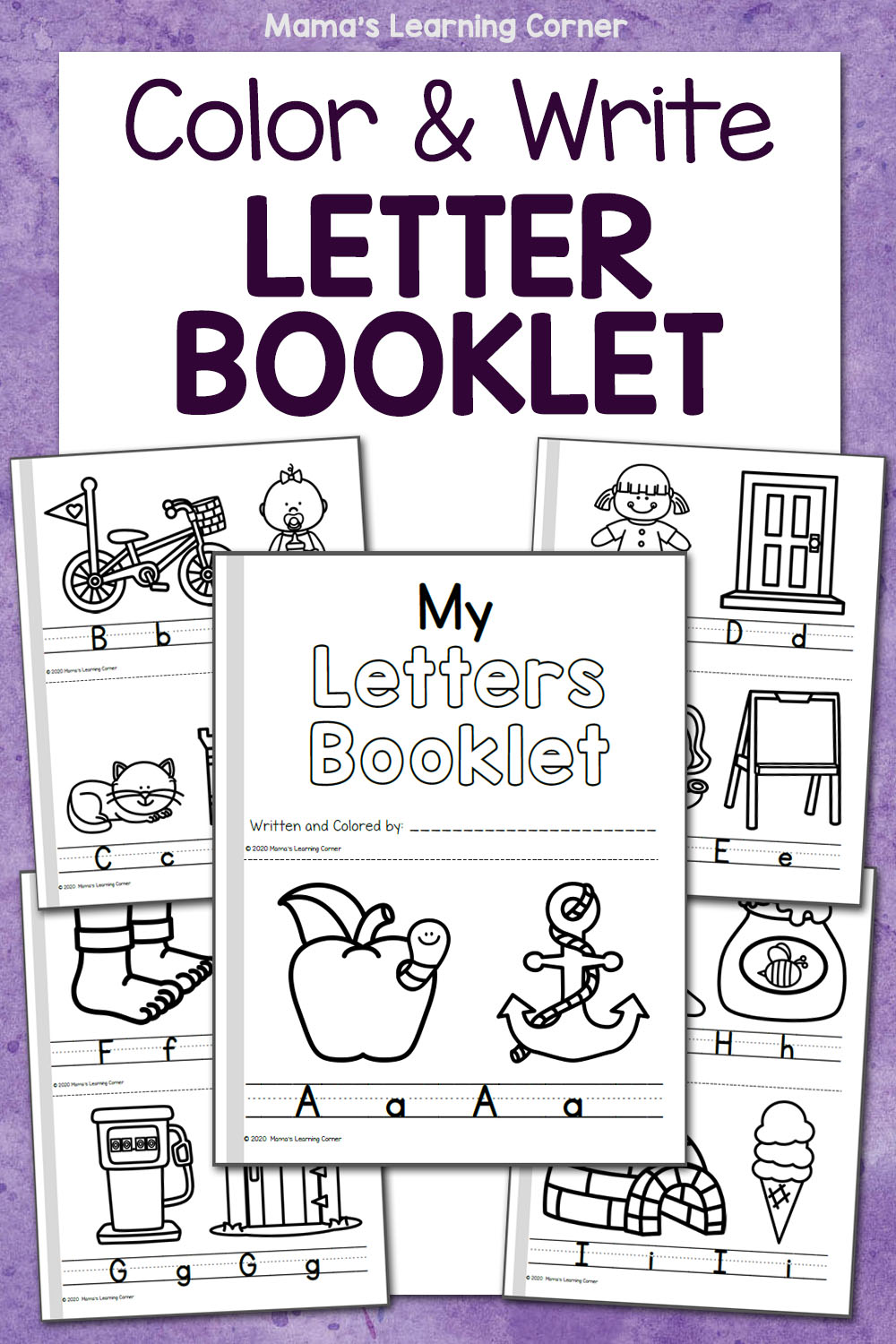Color and Write Letter Booklet