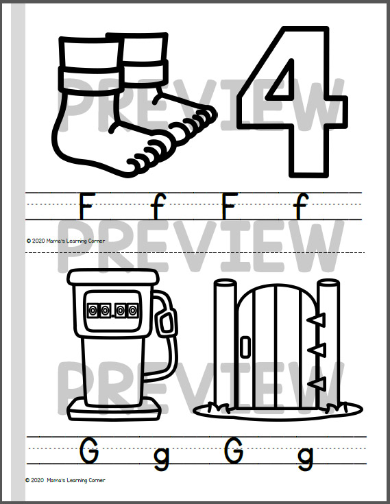 Color And Write Letter Booklet Mamas Learning Corner