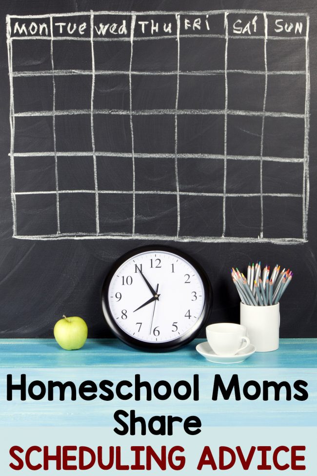 Homeschool Moms Share Scheduling Advice
