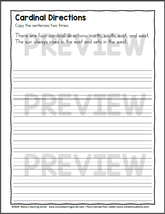 Basics Fact Pack Print Copywork - Mamas Learning Corner Basics Fact Pack Print Copywork