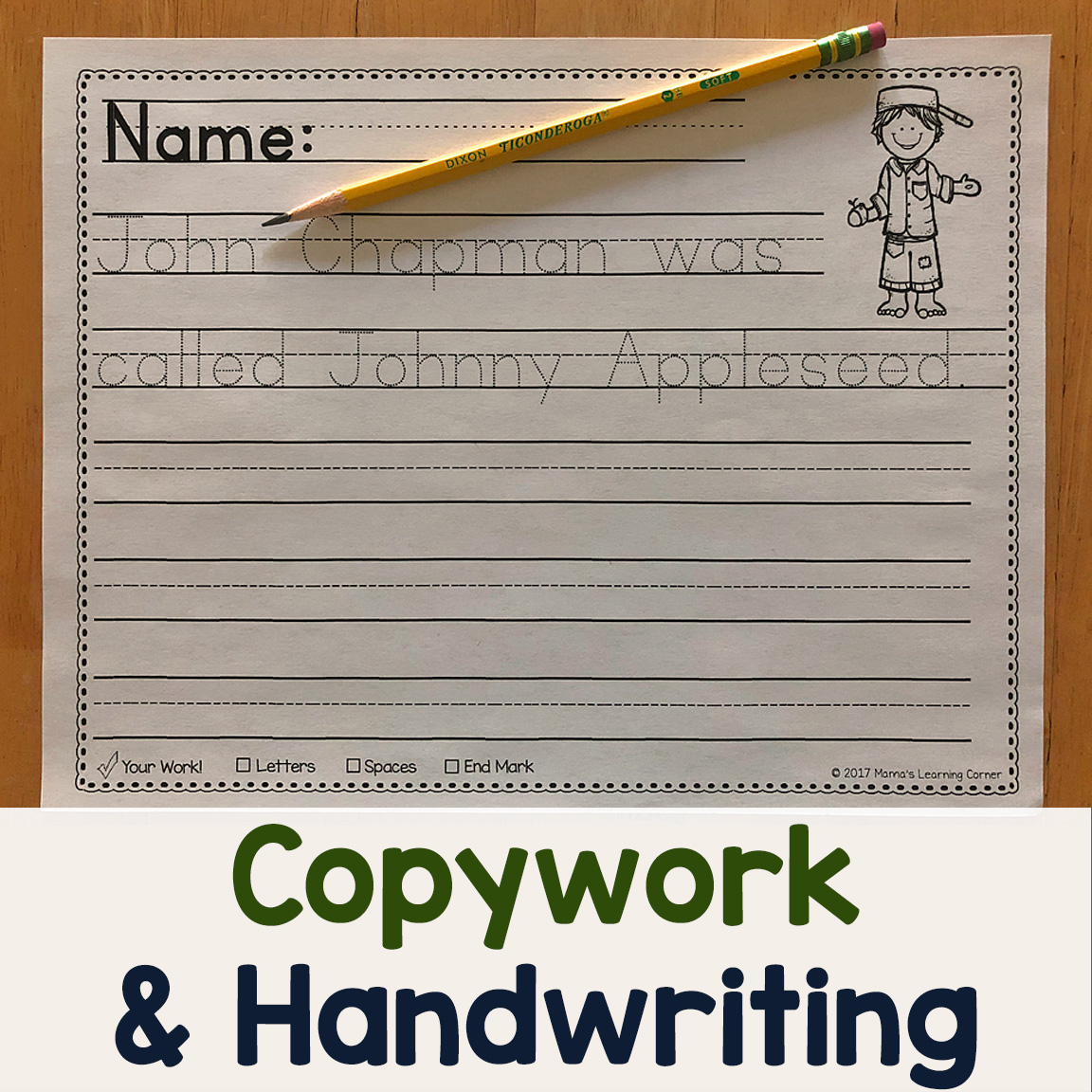 Copywork and Handwriting Practice Worksheets