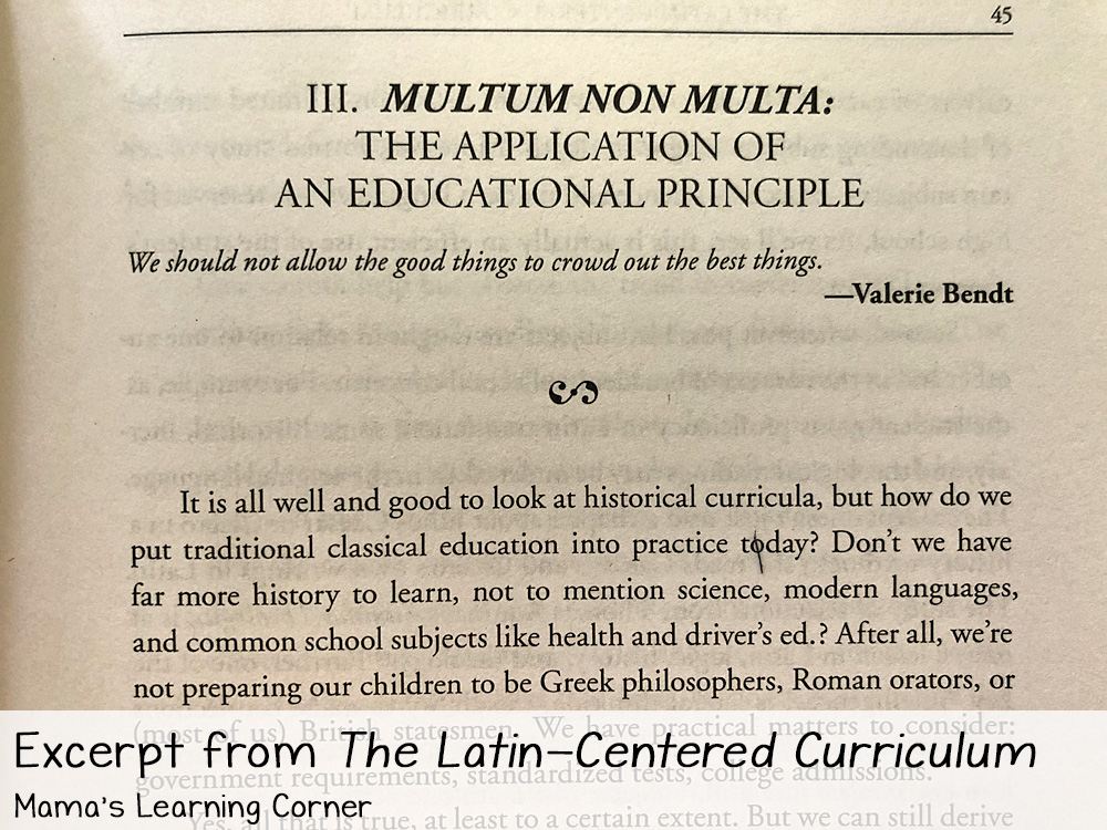 Educating Myself as a Classical Homeschooling Mom Latin Centered Curriculum