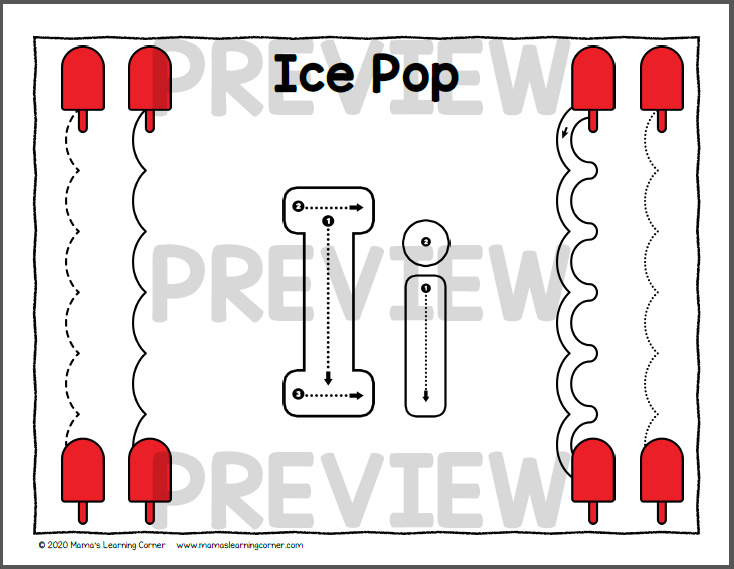 Summer Tracing Worksheets for Preschool - Mamas Learning Corner