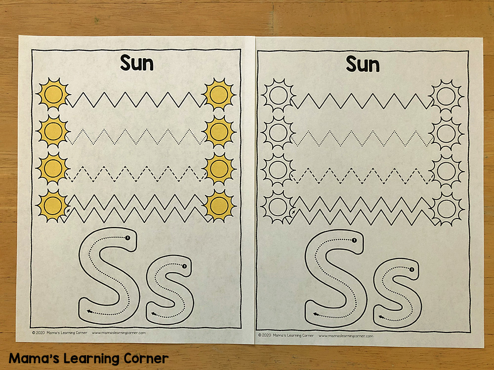 Summer Tracing Worksheets for Preschool 2