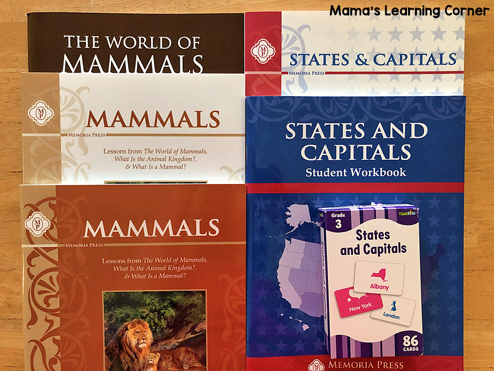 4th Grade Homeschool Curriculum Mammals States and Capitals