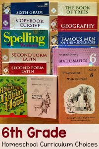 6th Grade Homeschool Curriculum Choices 2020-2021