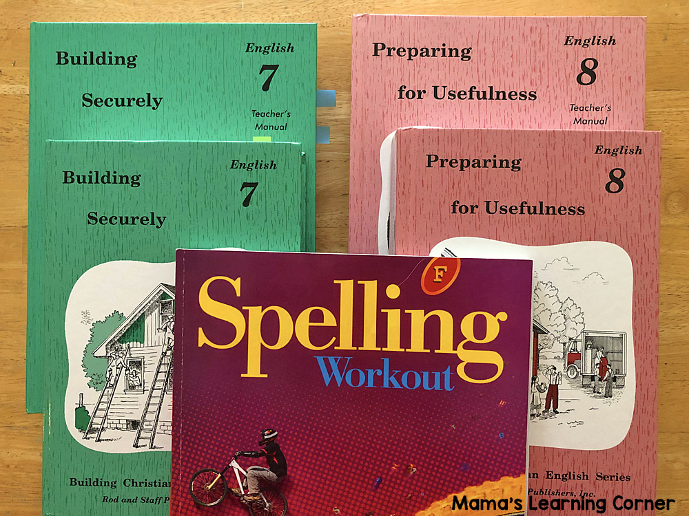 8th Grade Homeschool Curriculum Rod and Staff English Spelling Workout